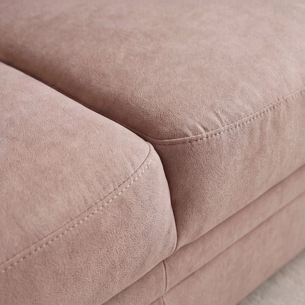 3-Sitzer Sofa aus Stoff mit Möbelgleitern