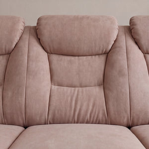 3-Sitzer Sofa aus Stoff mit Möbelgleitern