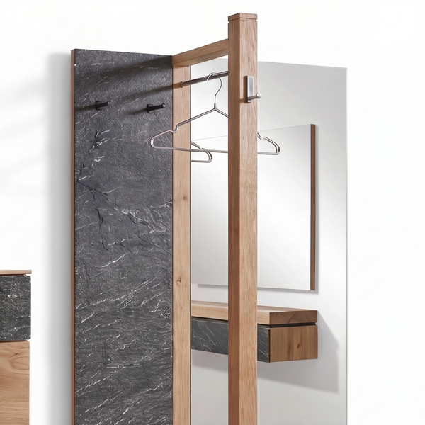 Garderobe inkl. Sonderausstattung Voglauer, Vrock, Steinakzent, 192,2x191 cm
