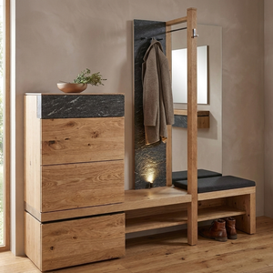 Garderobe inkl. Sonderausstattung Voglauer, Vrock, Steinakzent, 192,2x191 cm [AI]