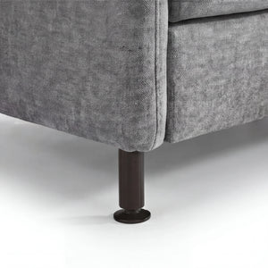 Ecksofa mit Canapé rechts, Metallfuß schwarz