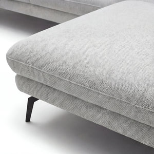 Ecksofa „Kama" mit XL-Canapé rechts & Kopfteilverstellung