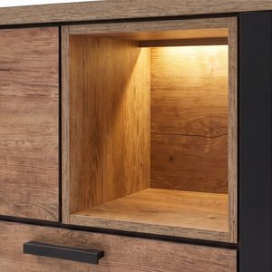 Highboard Palox – Industrial-Stauraum mit offenen Nischen