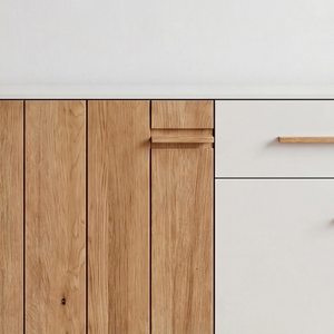 Sideboard Caitara Living – Wildeiche trifft kaschmirgrau