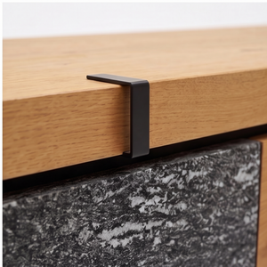 Sideboard Vrock living – Alteiche trifft Echtstein