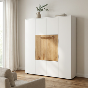 Highboard Caitara Living – Wildeiche trifft kaschmirgrau