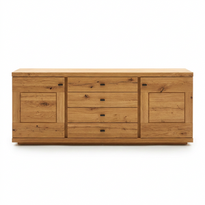 Sideboard Wildeiche massiv – natürliche Wärme mit großzügigem Stauraum