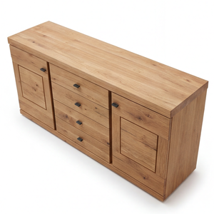 Sideboard Wildeiche massiv – natürliche Wärme mit großzügigem Stauraum