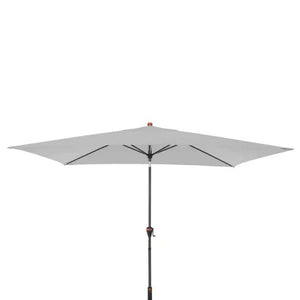 Sonnenschirm myZone Auto Tilt 300x200 cm in Hellgrau mit automatischer Neigefunktion und UV-Schutz