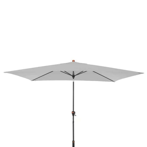 Sonnenschirm myZone Auto Tilt 300x200 cm in Hellgrau mit automatischer Neigefunktion und UV-Schutz