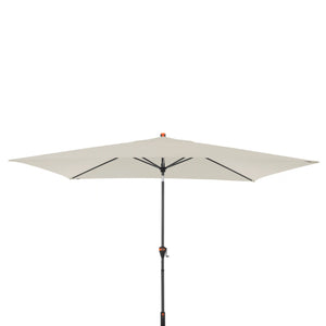 Rechteckiger Sonnenschirm myZone Auto Tilt 300x200 cm in Naturton mit automatischer Neigefunktion und UV-Schutz