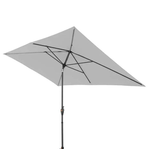 Sonnenschirm myZone Auto Tilt 300x200 cm in Hellgrau mit automatischer Neigefunktion und UV-Schutz