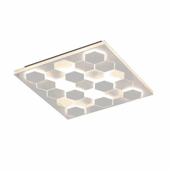 Wandleuchte 55x55 cm LED weiß matt dimmbar moderne skulpturale Form mit 3780 Lumen energyeffizient