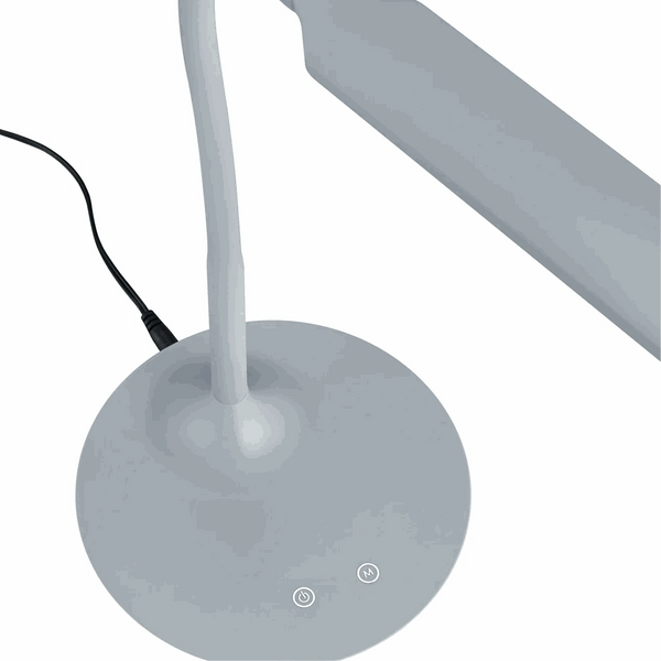 Tischleuchte 16.4 cm x 41 cm grau LED mit flexibler Lichtfarbe und Touch-Dimmer