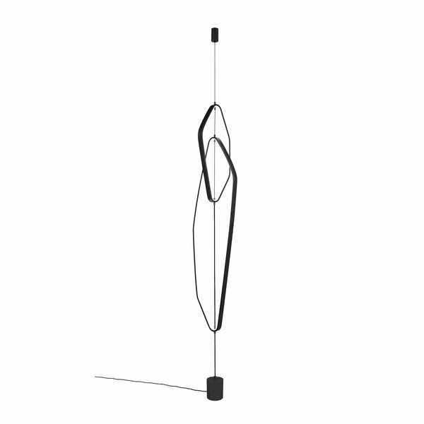 Stehleuchte 140 cm LED schwarz matt mit Switch Dimmer und energiesparender SMD-LED