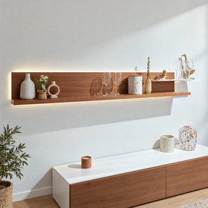 Wandboard Andiamo Home in Nussbaum mit Ambiente-Beleuchtung an der Wand – Abverkauf Möbel Graf Dresden – Art.-Nr. 15827..51