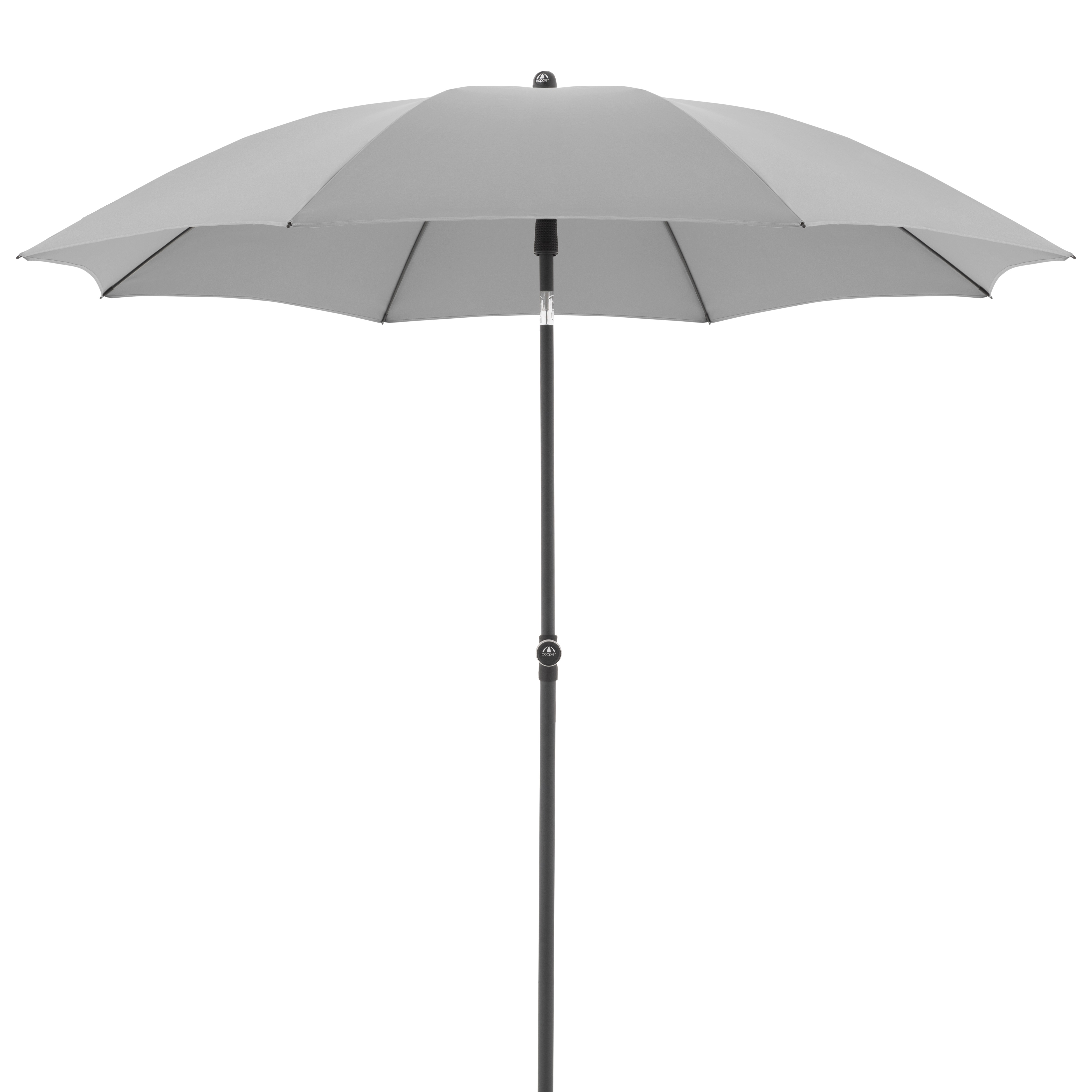 Doppler Active Green Edition 210cm Mittelmastschirm, hellgrau