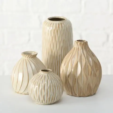 Vase, 11 cm - Porzellan, Cremeweiß