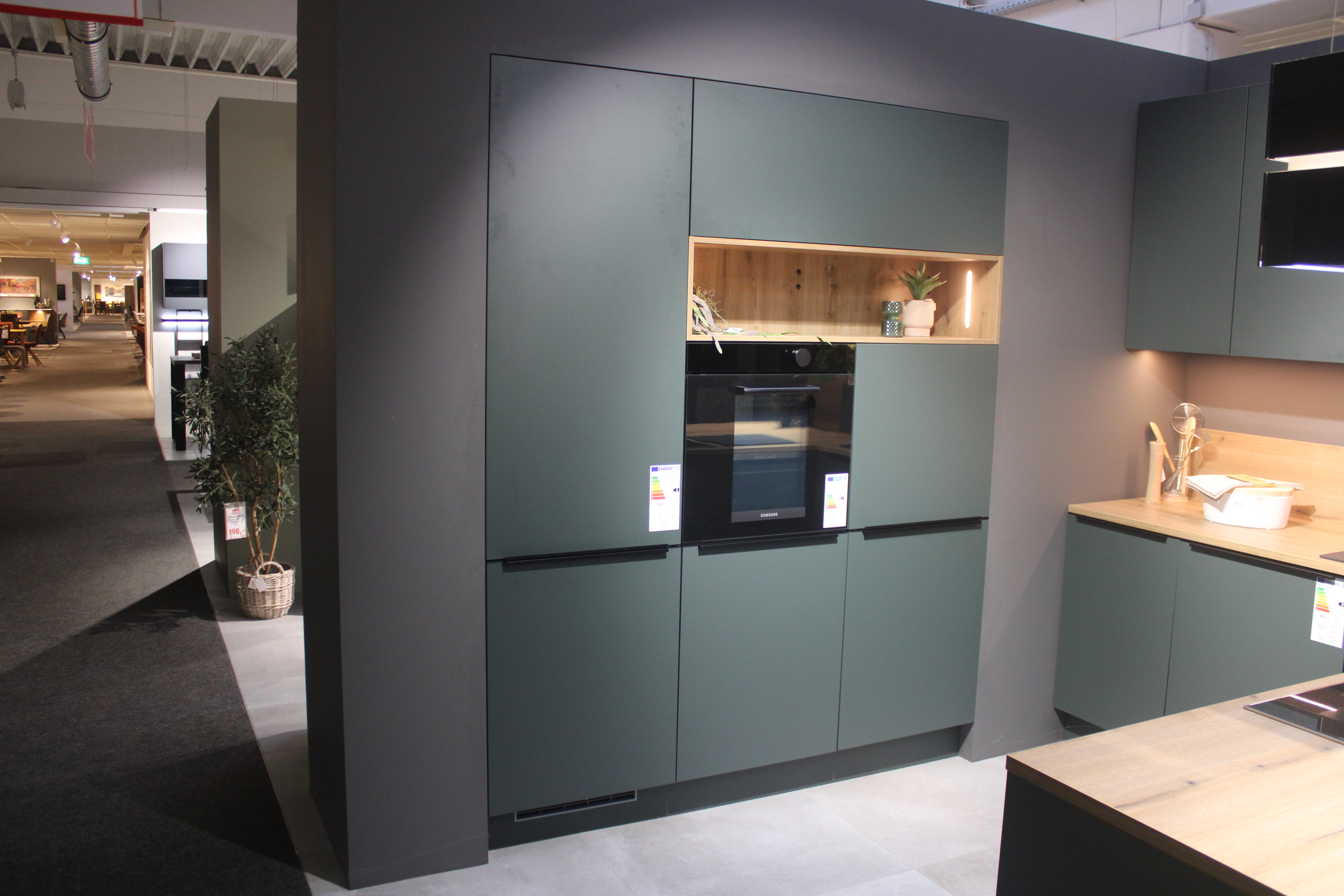 Musterküche, Black Green, Intrerliving 3110 Musterküche, Black Green, Intrerliving 3110