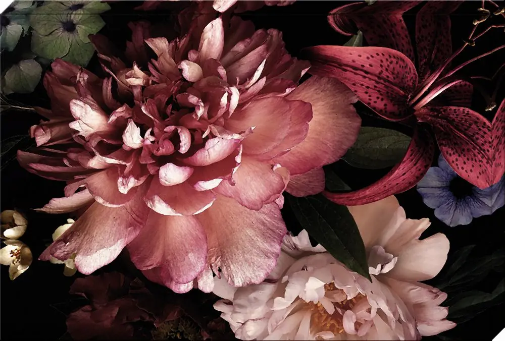 Dark Bouquet - 90x60cm