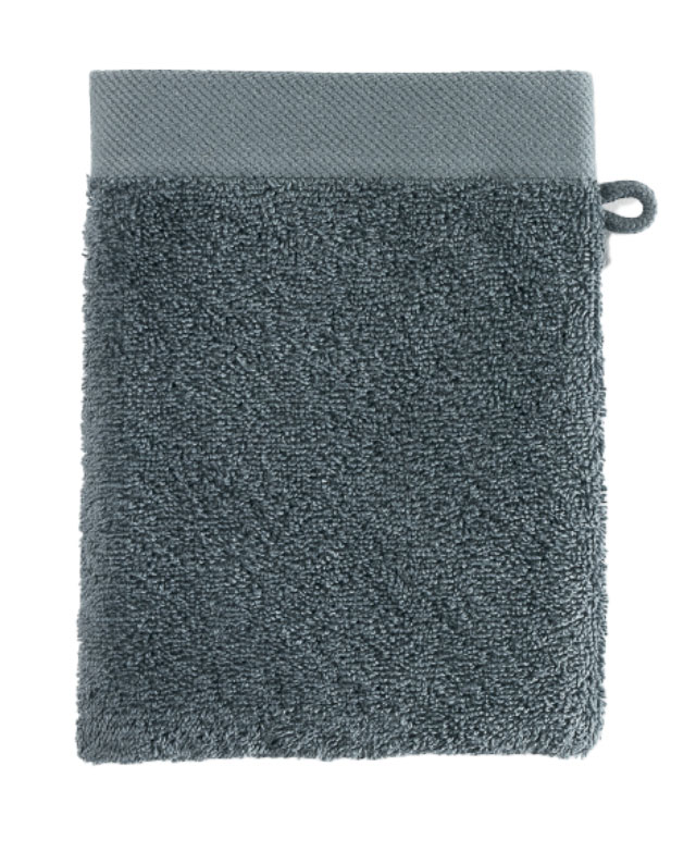 NATURA - Waschhandschuh, 16 x 21 cm - Grey Blue