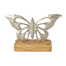 Schmetterling in Silber - 20x13x5 (BxHxT in cm)